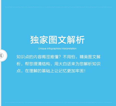 图文解析：知识点的内容晦涩难懂？不用怕，精美图文解析，帮您理清结构，用大白话来为您解析知识点，在理解的基础上让记忆更加牢固！